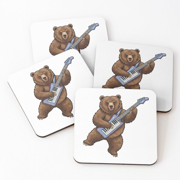 Item preview, Bear Playing Keytar designed and sold by TeeARTHY.