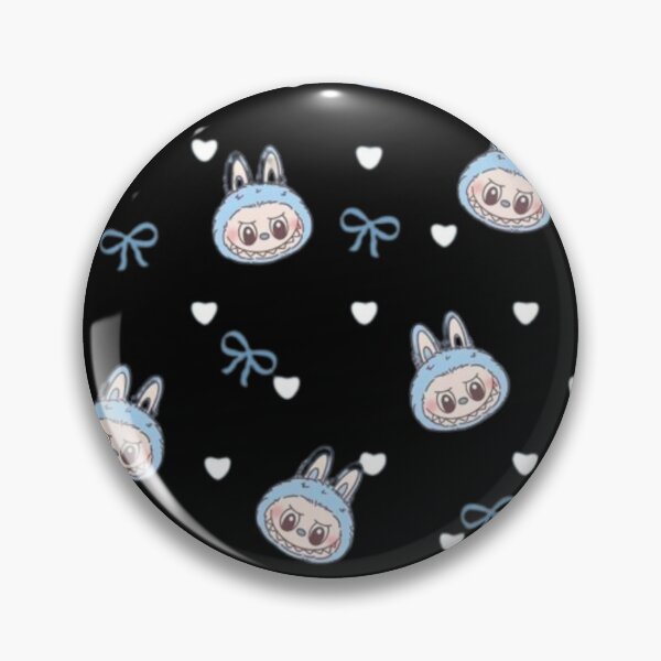 Item preview, Lapin Kawaii Féroce en Bleu – Pattern Cute & Creepy designed and sold by MeowLoka ⭐⭐⭐⭐.