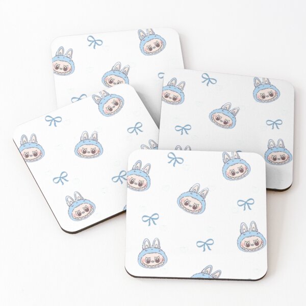 Item preview, Lapin Kawaii Féroce en Bleu – Pattern Cute & Creepy designed and sold by MeowLoka ⭐⭐⭐⭐.