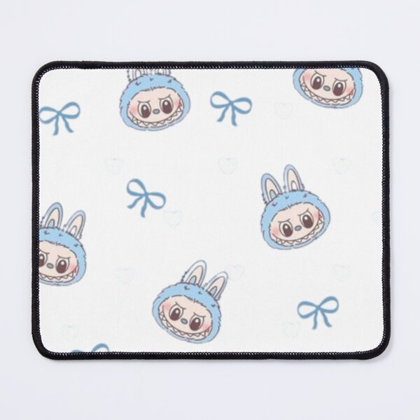Item preview, Lapin Kawaii Féroce en Bleu – Pattern Cute & Creepy designed and sold by MeowLoka ⭐⭐⭐⭐.
