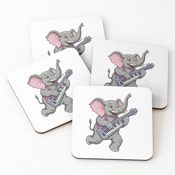 Item preview, Elephant Playing Keytar designed and sold by TeeARTHY.