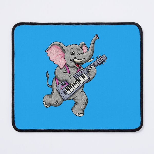 Item preview, Elephant Playing Keytar designed and sold by TeeARTHY.