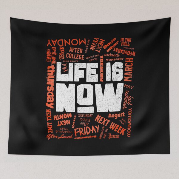 Item preview, Life Is Now - Live in the Present Moment Word Art designed and sold by AnAzArt.