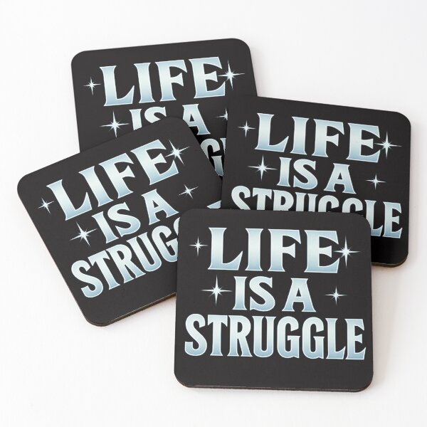 Item preview, Life Is a Struggle – Motivational Grit Quote Design (Super Low Price!) designed and sold by MSTextVibe.