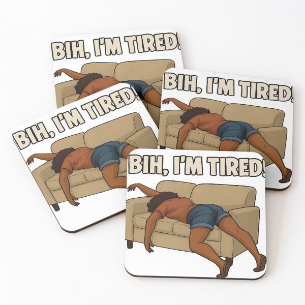 Item preview, “Couch Collapse — TIRED AF Edition” designed and sold by Jaded's Cute Clips.
