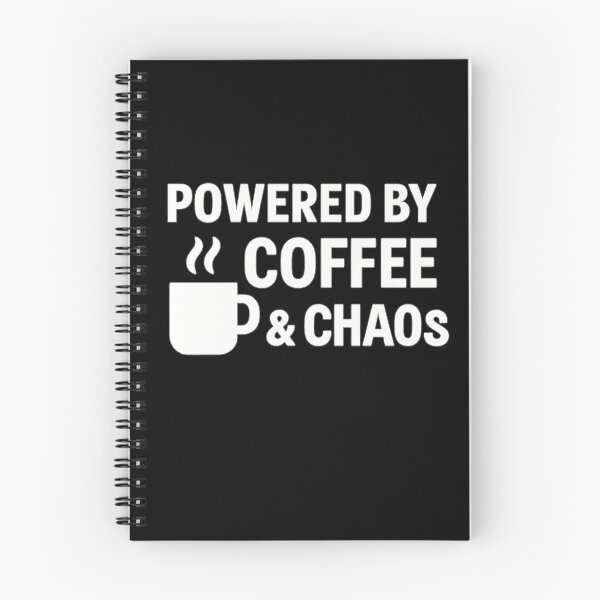 Item preview, Powered by Coffee & Chaos (Super Low Price!) designed and sold by MSTextVibe.