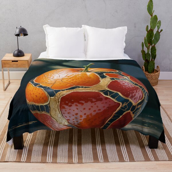 Item preview, Kintsugi Orange: Beauty in Imperfection designed and sold by ShadowAndSlate.