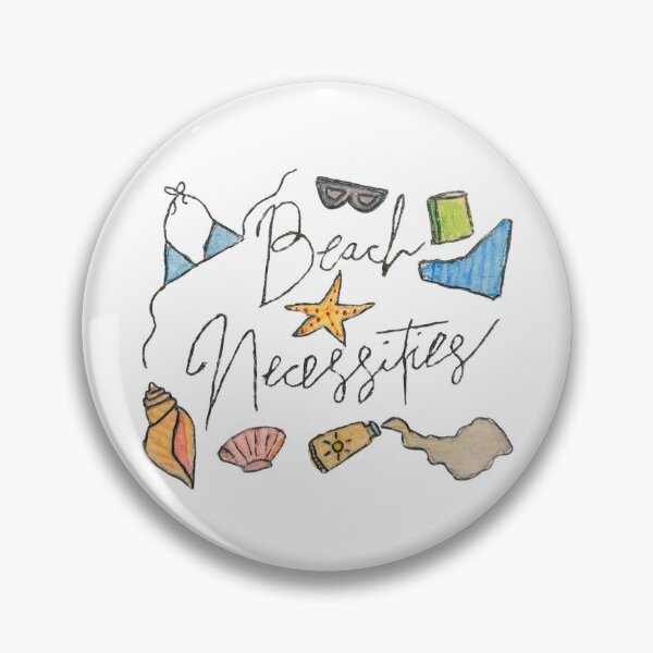 Item preview, Beach Necessities – Watercolor Summer Essentials Design designed and sold by LaurenPaints.