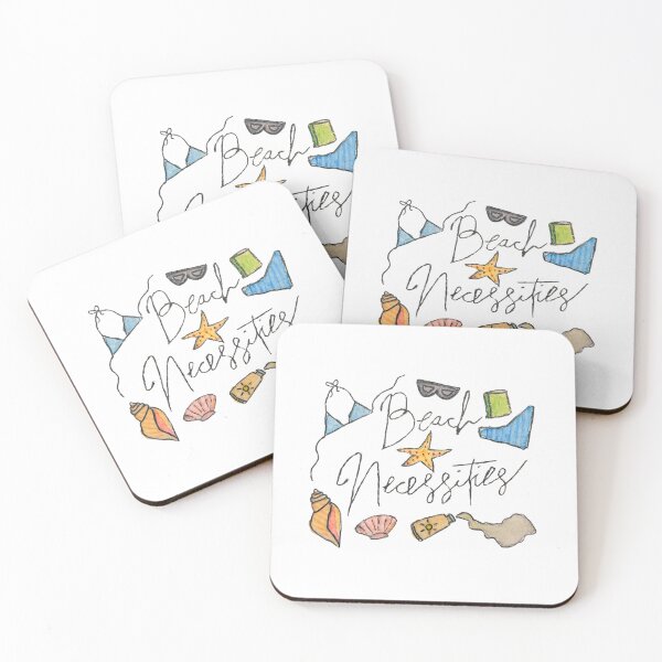 Item preview, Beach Necessities – Watercolor Summer Essentials Design designed and sold by LaurenPaints.