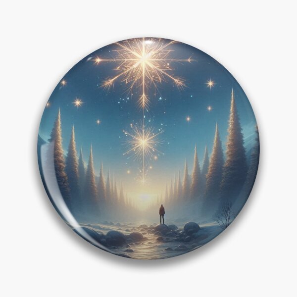 Item preview, Camino celestial invernal con estrellas brillantes designed and sold by Lolili69.