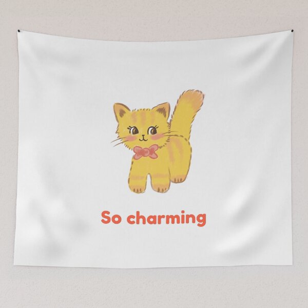 Item preview, So Charming Cute Cat Sticker – inspired by soft dreamy retro indie pop aesthetics designed and sold by creativef0x.