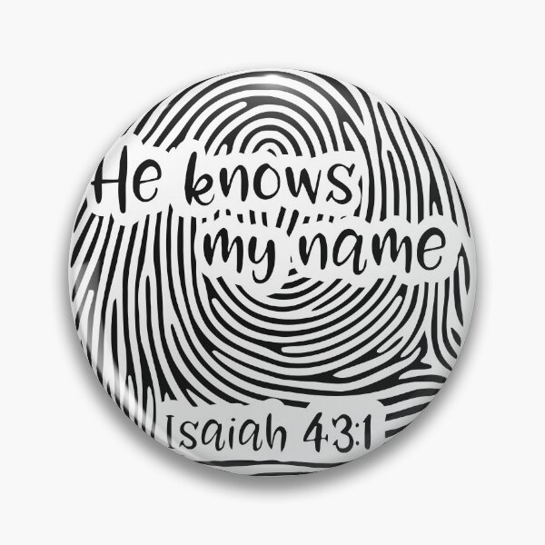 Item preview, He Knows My Name Fingerprint Thumbprint Art Isaiah 43:1 designed and sold by teenugs.