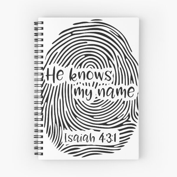 Item preview, He Knows My Name Fingerprint Thumbprint Art Isaiah 43:1 designed and sold by teenugs.