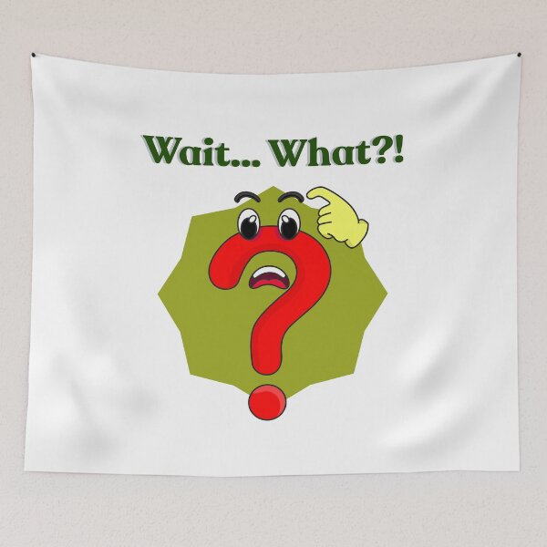 Item preview, Confused Question Mark Face - Funny Thinking Design designed and sold by ToscaniArt.