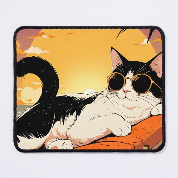 Item preview, Cool Cat Sunset Vibes designed and sold by RkskArt.