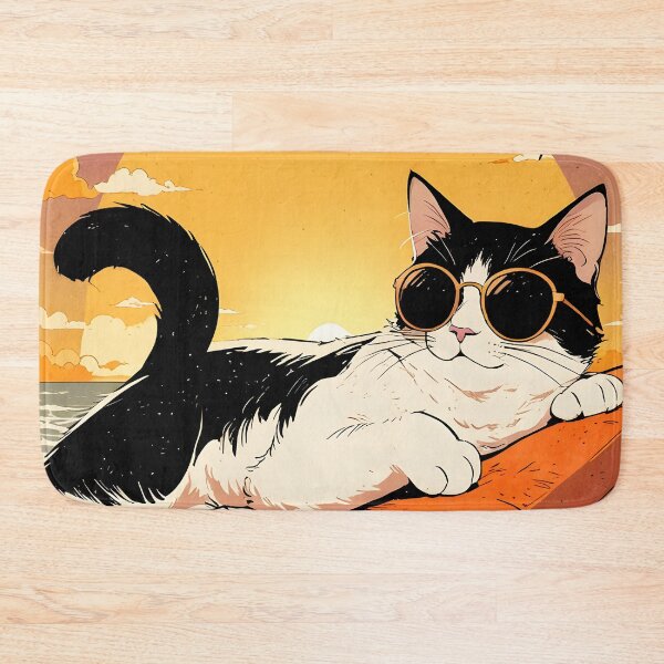 Item preview, Cool Cat Sunset Vibes designed and sold by RkskArt.