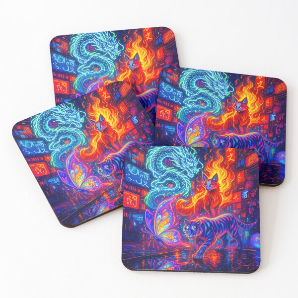 Item preview, Neon Spirits: The Guardians of Tokyo Nights designed and sold by TriarArt.