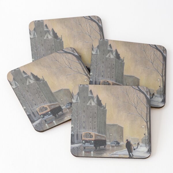 Item preview, Chateau Laurier Ottawa Winter Evening 1950s designed and sold by daverheaume.