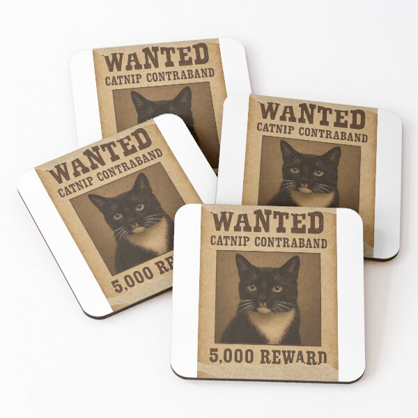 Item preview, Tuxedo cat wanted poster. designed and sold by LUNA-82.