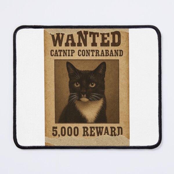 Item preview, Tuxedo cat wanted poster. designed and sold by LUNA-82.