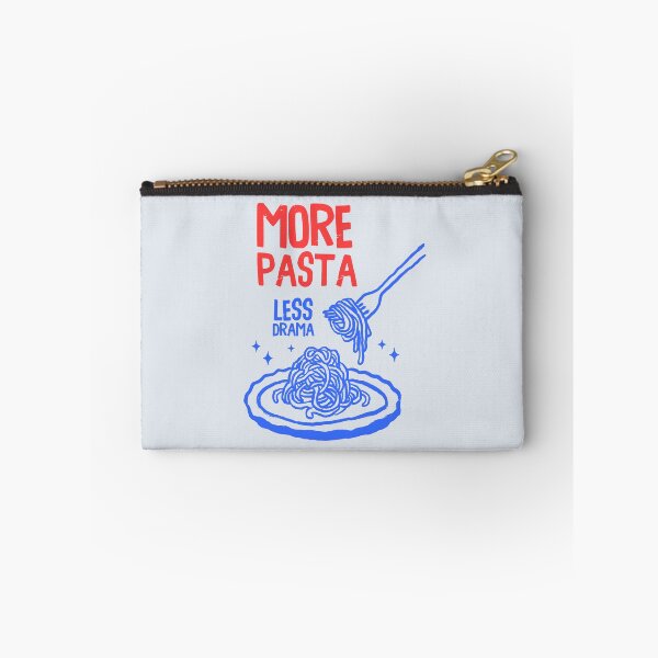 Item preview, More Pasta Less Drama – Funny Italia Quote Red - Blue Design designed and sold by EmeraldeaArt.