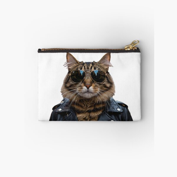 Item preview, Cool Cat in Leather Jacket Sunglasses designed and sold by AnimateLover.