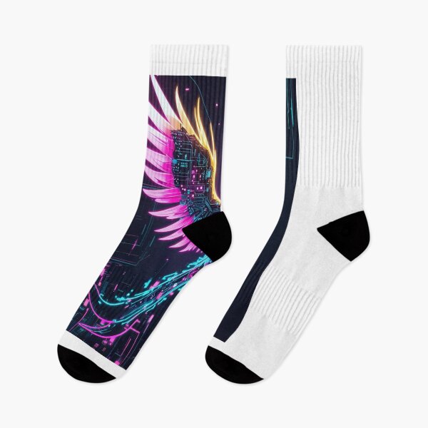 Item preview, Neon Cyberpunk Phoenix Rising Digital Art designed and sold by Max Store.