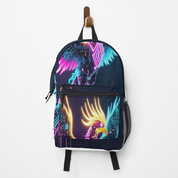 Item preview, Neon Cyberpunk Phoenix Rising Digital Art designed and sold by Max Store.