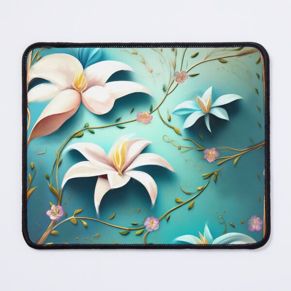 Item preview, lilies pink and blue designed and sold by MadomiArt.