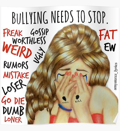 Bullying Drawing: Posters | Redbubble