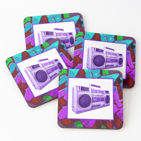 Item preview, Purple Side Boombox with Street Style designed and sold by D&D Designs.