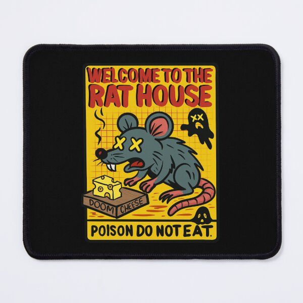 Item preview, Haunted Rat Trap Doom Cheese Halloween Cartoon Sticker designed and sold by XnakedartistX.