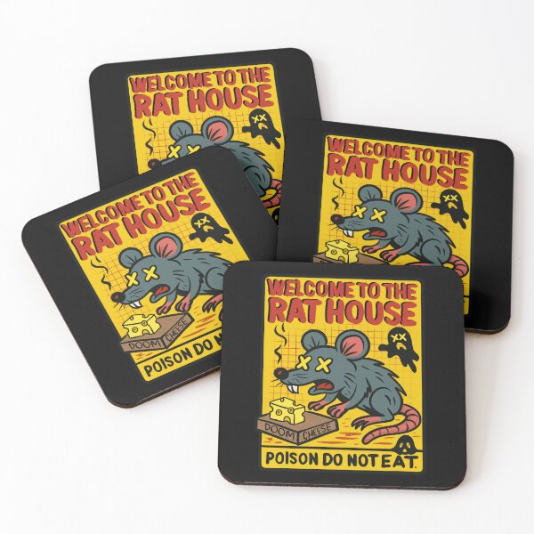 Item preview, Haunted Rat Trap Doom Cheese Halloween Cartoon Sticker designed and sold by XnakedartistX.