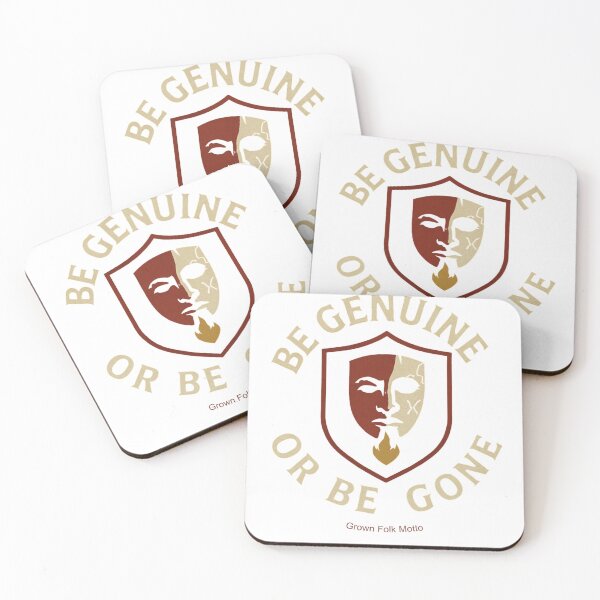 Item preview, Be Genuine or Be Gone Motivation designed and sold by GrownFolkMotto.