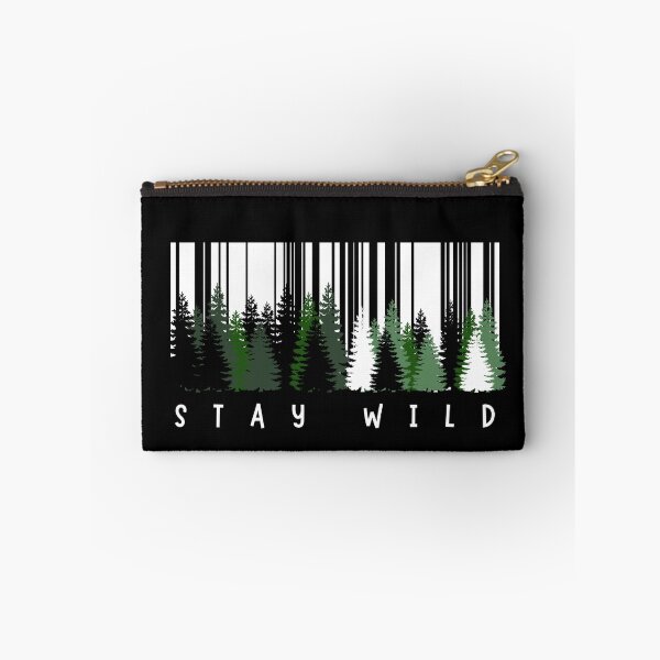 Item preview, Stay Wild Barcode Forest – Nature Lover Graphic Design designed and sold by ChrisArnold.