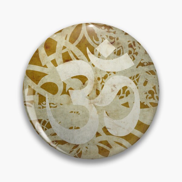 Item preview, OM Central with Lotus in Spiral of Light – Sand and GoldSand & Gold OM Lotus Spiral designed and sold by 	aluzia.design.