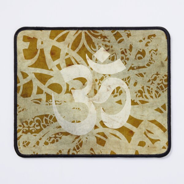 Item preview, OM Central with Lotus in Spiral of Light – Sand and GoldSand & Gold OM Lotus Spiral designed and sold by 	aluzia.design.