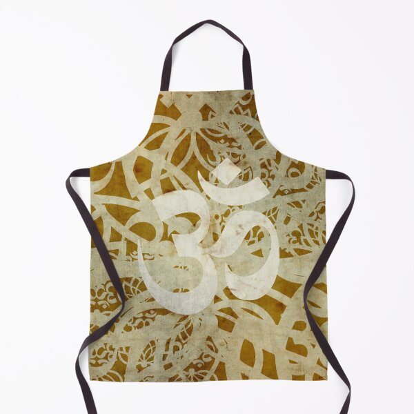 Item preview, OM Central with Lotus in Spiral of Light – Sand and GoldSand & Gold OM Lotus Spiral designed and sold by 	aluzia.design.