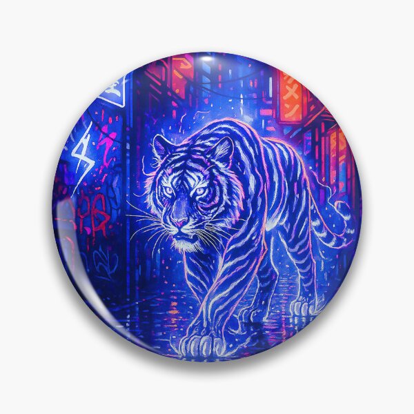 Item preview, Electric Tiger: Neon Power in Motion designed and sold by TriarArt.