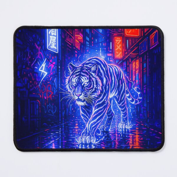 Item preview, Electric Tiger: Neon Power in Motion designed and sold by TriarArt.