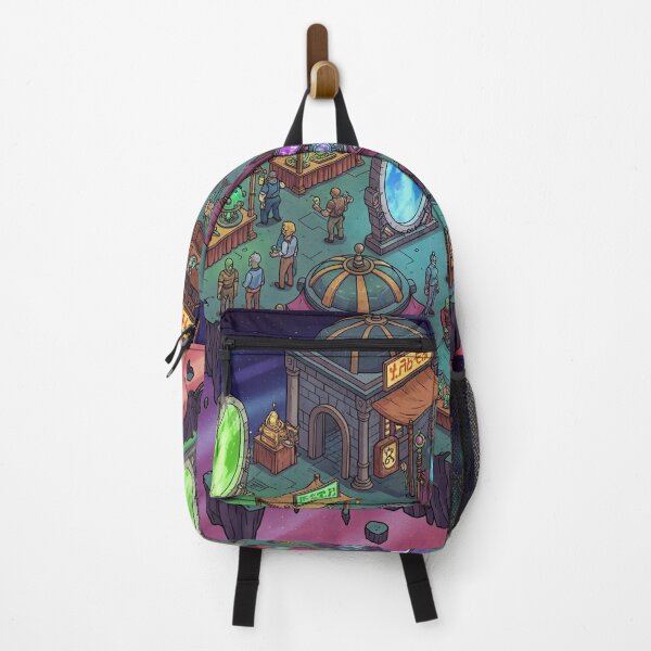 Item preview, Interdimensional Market Island | Vibrant and Fantastic Isometric Illustration designed and sold by InspireHaven.