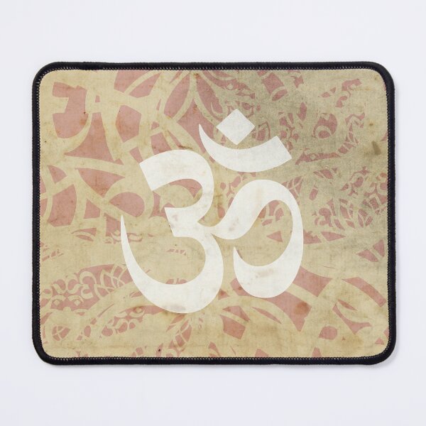 Item preview, OM Central with Lotus Spiral of Light – Pale Pink & Sand Rose & Sand OM Lotus Spiral designed and sold by aluzia.design.