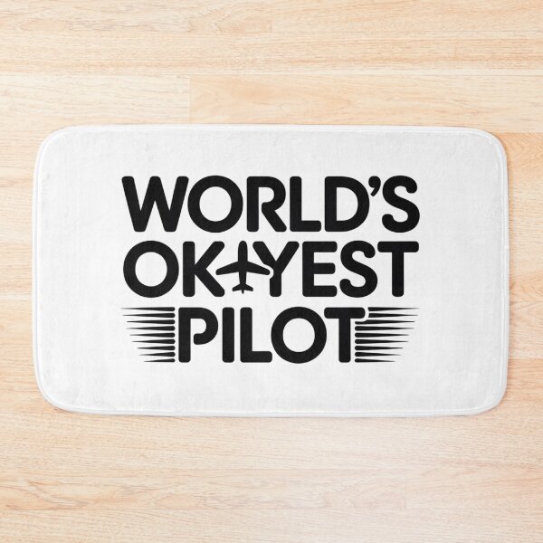 Item preview, World’s World’s Okayest Pilot Shirt, Humorous Flying Tee for Airplane Lovers Crew T-Shirt  designed and sold by podlook.