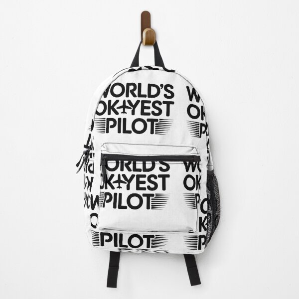 Item preview, World’s World’s Okayest Pilot Shirt, Humorous Flying Tee for Airplane Lovers Crew T-Shirt  designed and sold by podlook.