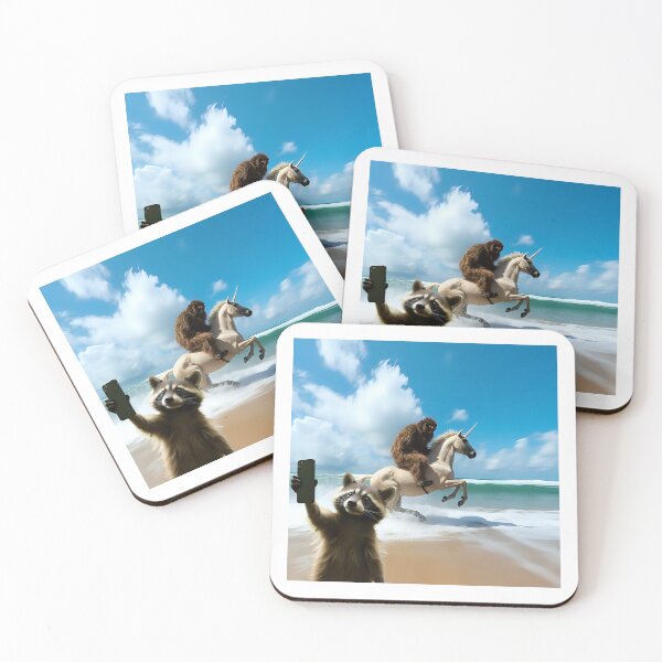 Item preview, Raccoon Selfie 2 designed and sold by Flavormore.