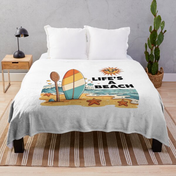 Item preview, Life's A Beach Retro 70s Summer Surf Vacation designed and sold by Adrian Kane.