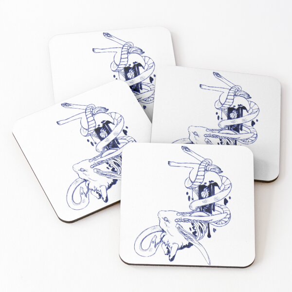 Item preview, Copy of Dark fantasy fine-line art (blue) designed and sold by Secretlyskilled.