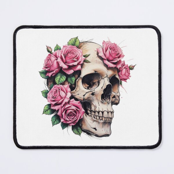 Item preview, Pink Rose Skull designed and sold by MoonlitSpirit.