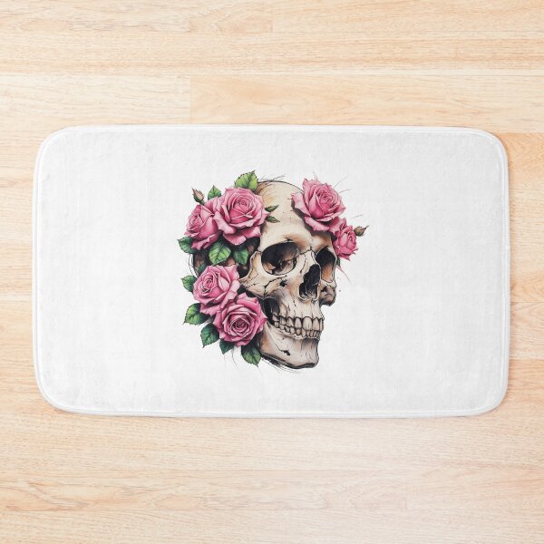 Item preview, Pink Rose Skull designed and sold by MoonlitSpirit.