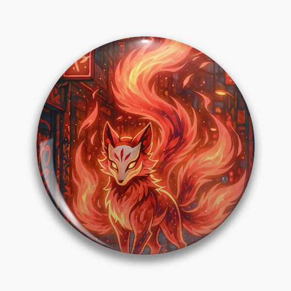 Artikelvorschau, Feuer-Kitsune: Flammengeist von Tokio entworfen und verkauft von TriarArt.